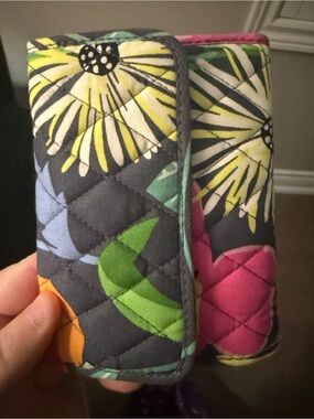 Vera Bradley Quilted Floral Key Card Wallet